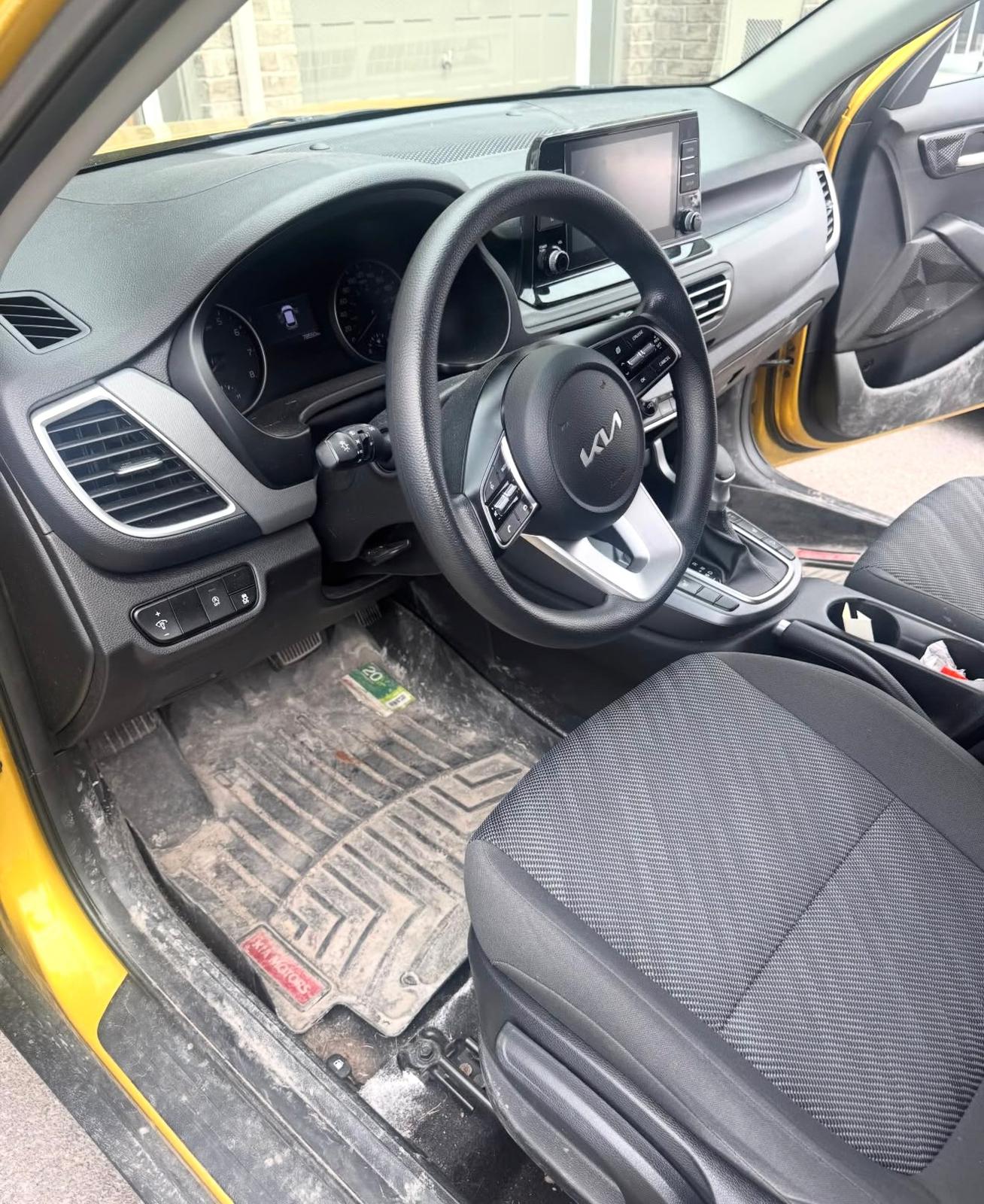 Driver area before detailing