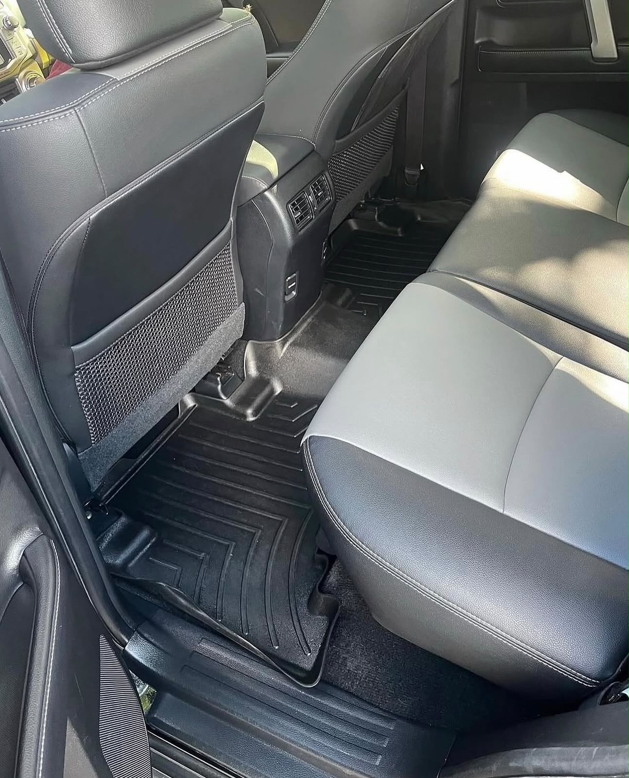 Rear seat area after detailing