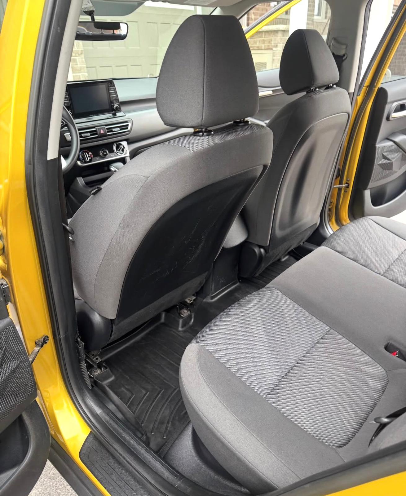 Vehicle interior after detailing
