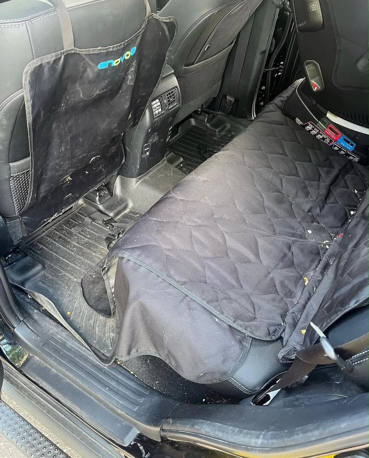 Rear seat area before detailing